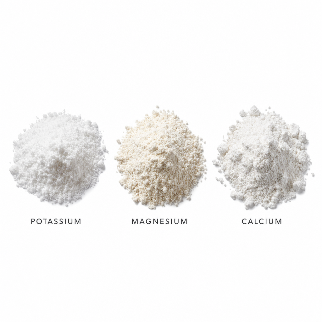 Electrolyte minerals